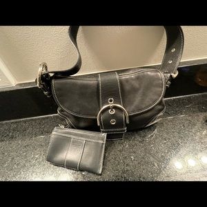 Coach:  Soho Flap Bag and matching wallet